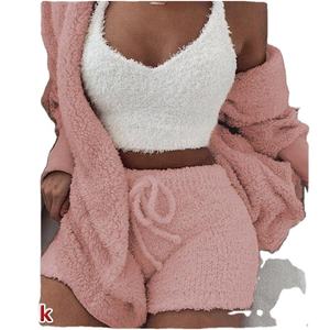 Pantalones Cortos de Forro Polar Sherpa para Hombre, de Alta Calidad, Estilo Hip Hop, Teñidos, de Lana Suave, Tejidos, para Ropa Urbana, Venta al por Mayor - Product Image 5