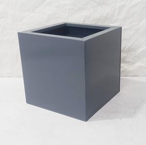 Maceta metálica cuadrada para flores, diseño moderno tipo caja, grande, para interiores y exteriores, decorativa, duradera, resistente al óxido, para jardín. - Product Image 4