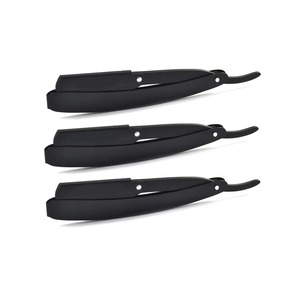 Navaja de Afeitar Profesional de Acero Inoxidable con Bloqueo Giratorio y Hoja Única para Barbería, para Cortar el Cabello y Dar Forma a la Barba para Hombres - Product Image 1