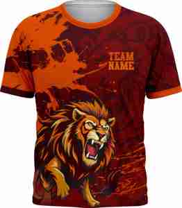 Couleurs personnalisées, nouveau design Lion, fabrication de qualité supérieure pour hommes, t-shirts en sublimation / t-shirts imprimés en sublimation pour hommes à prix avantageux - Product Image 1