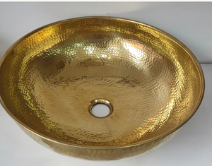 Oferta Especial: Lavabo de Latón Macizo con Diseño Martillado, Estilo Único para Baño, Decoración Interior, Utensilios de Cocina, Lavabo Metálico - Product Image 5