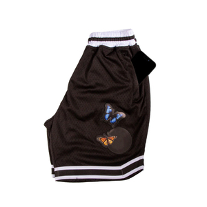 Shorts de basketball athlétiques élégants et personnalisés en 100 % polyester tricoté de haute qualité avec logo frontal sur la taille, grandes tailles - Product Image 2
