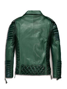 Chaqueta de Cuero Genuino para Hombre, Diseño Color Block Unisex, Nueva Colección 2026, Alta Calidad, Piel de Vaca, Logotipo Frontal Personalizado, Venta al Por Mayor - Product Image 5