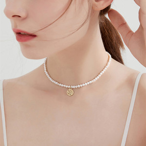 Collar de Perlas de Agua Dulce de Alta Gama, Marca Francesa de Bienestar Sensorial, Collar de Lujo Ligero para Mujer - Product Image 2