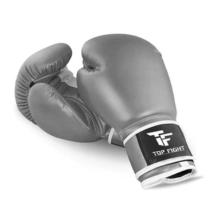 Gants d'entraînement de boxe pour sac de frappe lourd, kickboxing, sparring, combat, gants de boxe professionnels en cuir de vachette avec sangle large - Product Image 1