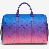 Personaliza tu Bolsa de Viaje con Logotipo, Material PU de Alta Calidad, Gran Capacidad, Ligera, Ajustable, Múltiples Bolsillos
