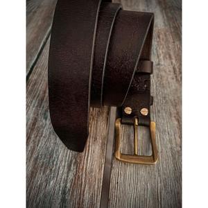 Ceinture en cuir de crocodile de qualité supérieure avec boucle en laiton, ceintures formelles pour hommes, résistantes, prix d'usine - Product Image 4