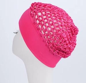 Bonnet tricoté à la main en acrylique rayé, chapeau d'hiver unisexe pour enfants, décontracté, réglable avec cache-oreilles - Product Image 1