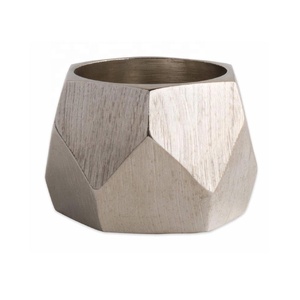 Modern Style Metal Napkin Ring Tableware Cloth or <b>Paper</b> Wood Grain <b>Pattern</b> Metal Napkin Ring Restaurant Hotel Home Decoration - Product Image 6