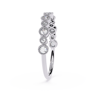 Anillo de Diamantes Chapado en Oro Blanco de 18 Quilates para Mujer, Corte Brillante, Diamante Sintético Cultivado en Laboratorio, Certificado IGI, Estilo Clásico y Moderno para Compromiso - Product Image 3