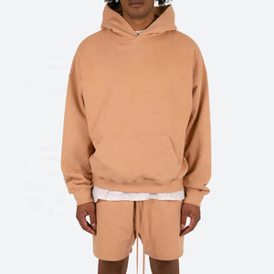 Conjunto Deportivo de Algodón 100% para Parejas, Sudadera con Capucha y Pantalones Cortos de Felpa para Hombre, Ropa Casual de Otoño para Correr, Gimnasio, con Logo - Product Image 1