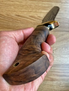 Fixed Hunting Knife 150 Layer Damascus Steel Straight Wood Handle 12-inch Industrial Grade <b>Multi</b>-Functional <b>Camping</b> Survival - Product Image 5