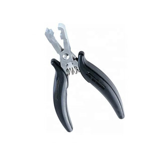 Pinzas Profesionales de Acero Inoxidable para Extensiones de Cabello, Herramienta de Instalación de Extensiones de Cabello con Mandíbula Plana, Duraderas y Reutilizables para Salón - Product Image 1