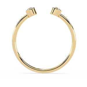 Anillos Apilables Clásicos y Sencillos de Oro Sólido de 14K con Diamantes Cultivados en Laboratorio CVD HPHT, para Uso Diario - Product Image 2