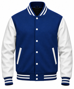 Chaqueta de invierno gruesa con bloques de color, recién llegada 2026, chaqueta universitaria de lona 100% lana para hombre con logo frontal personalizado con impresión DTF - Product Image 6