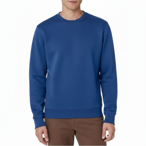 Sweat-shirt en polyester et coton avec logo brodé, pull en molleton pour homme, OEM, confortable et tendance, sweat-shirt en gros pour homme - Product Image 3