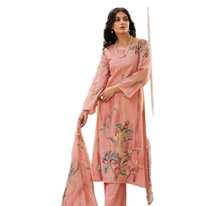 <b>Designer</b> Lawn Cotton Digital Printed Salwar Kameez Collection Full <b>Catalog</b> available at wholesale rate. - Product Image 1