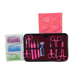 ชุดอุปกรณ์ผ่าตัดสำหรับนักเรียนทางการแพทย์ชุดฝึกใช้กรรไกรตัดหนังคีมสเตนเลสสำหรับการสอนทักษะทางการแพทย์ - Product Image 1