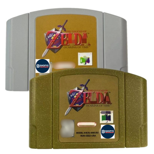 Cartucho de Videojuego Retro Legend of Zelda: Ocarina of Time para N64, Versión Estadounidense, Idioma Inglés, Material Plástico Resistente, Carcasa Gris - Product Image 1