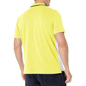 เสื้อกอล์ฟแขนสั้นผ้าฝ้าย 100% ระบายอากาศได้ดี พิมพ์โลโก้ด้านหน้าตามสั่ง ขายส่ง บริการ OEM - Product Image 4