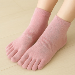 Made in Korea Women's Basic Solid Color Five-Toe Ankle <b>Socks</b> 10-Pair Set P0000CSY - Product Image 2