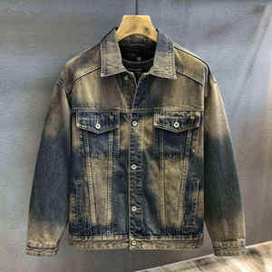 Acid Wash Denim <b>Jackets</b> Designed For Vintage Fashion And Streetwear Looks - Product Image 6
