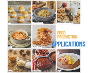 Machine de mélange de pâte de haricots rouges de Restaurant, mélangeur de cuisine de 20 litres, bouilloire de chauffage au gaz, Machine de mélangeur d'aliments de Taiwan - Product Image 3