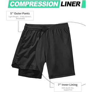 <b>Men's</b> <b>White</b> Solid Color Drawstring Waist Sport <b>Shorts</b> Pockets Breathable Quick Dry Mid Length Casual Athletic 100% Polyester - Product Image 3