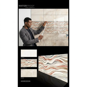 Vistaar Company 12x24 30x60cm 300x600mm Digital Glazed Glossy Finish Ceramic Interior Wall <b>Tile</b> Building Material wall <b>tile</b> mold - Product Image 5