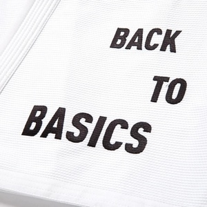 Kimono de Jiu-Jitsu Blanco Albino Preto TSWT con Bolsa, 450 GSM, Tejido de Algodón Perla, Ligero, de Secado Rápido, Duradero, Unisex para Adultos - Product Image 6