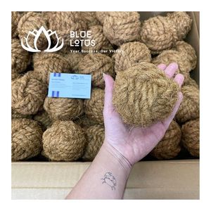 TOP RATED Blue Lotus Eco Natural Coir Fiber Dog Chew Rope Toy Durable <b>Teeth</b> Cleaning & Interactive Anxiety Relief <b>Aid</b> - Product Image 1