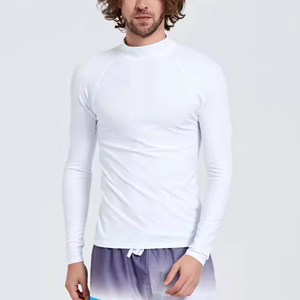 Maillot de bain anti-UV personnalisé à col montant pour homme, protection UPF 50, nouvelle collection, vente chaude - Product Image 2
