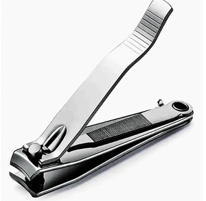 Cortauñas de Acero Inoxidable con Cuchilla Curva, Cortacutículas Ergonómico con Doble Resorte, Alicates de Manicura a Granel para Uñas - Product Image 1