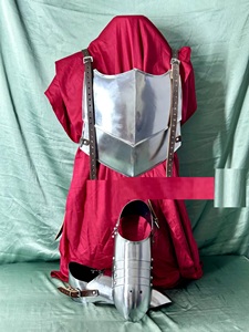 Armadura Medieval de Acero para Mujer con Correas de Cuero y Protectores de Pies Sabaton Pulidos, Disfraz Antiguo Moderno - Product Image 4