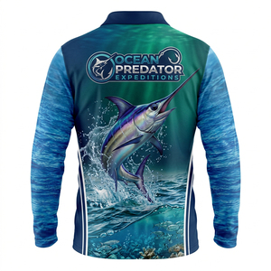 Combinaison de pêche décontractée imprimée avec protection solaire et t-shirt léger respirant pour femme, idéale pour la pêche en extérieur - Product Image 2
