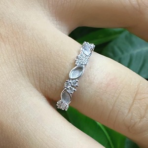 Anillo de Bisel Semimarcos de 2x4mm en Oro 18k y Plata 925 Hecho a Mano con Engaste de Zirconia para Relleno de Resina DIY de Leche Materna, Joyería Conmemorativa - Product Image 3