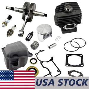 Kit cylindre et piston 54 mm avec silencieux de vilebrequin, joint de carter, soupape de décompression, bougie d'allumage, filtre à carburant et joint d'étanchéité d'huile (combo) - Product Image 1