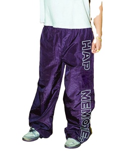 Pantalones de nailon 100% personalizados para hombre, de talla grande pantalones holgados, cintura media, peso pesado, impermeables, informales, con logotipo bordado, pantalones transpirables - Product Image 1