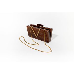 Elegante Bolso de Mano de Madera Hecho a Mano para Mujer, Ideal para Fiestas, RR ENTERPRISES India - Product Image 5