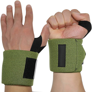 Extra Heavy-Duty Non-Slip Breathable Lightweight Adjustable Unisex Bodybuilding Wrist Wraps for Weightlifting <b>Training</b> Safety - Product Image 1