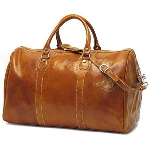 Bolsa de Viaje de Cuero Genuino Hecha a Mano, Bolsa de Lona de Gran Capacidad para Hombres con Cierres Duraderos - Product Image 1