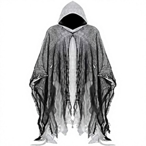 Disfraz de Pirata para Adultos, Capa con Capucha para Halloween, Túnica Medieval de Mago, Disfraz de Fantasía, Túnica Gótica Larga Unisex, 100% Poliéster OEM - Product Image 1