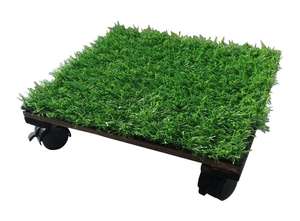 Dalles de terrasse en gazon artificiel 300x300x24mm, imperméables, carrées, pour extérieur/intérieur, maison et jardin, terrasse, cour arrière, décoration - Product Image 6