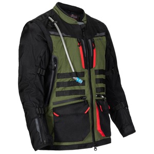 Chaqueta de Motociclismo Impermeable y Cortavientos de Cordura para Invierno, Talla Adulto, Color Verde Oliva, en Oferta - Product Image 2