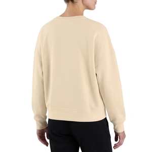 Sudadera de invierno personalizada para mujer, de algodón grueso con mezcla de forro, cuello redondo, ecológica, corte holgado, servicio OEM, venta al por mayor - Product Image 3