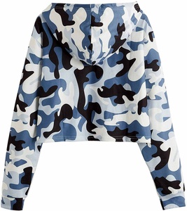 Sudadera corta con capucha para mujer, diseño casual con sublimación completa, calidad premium, el mejor diseño, transpirable. - Product Image 5