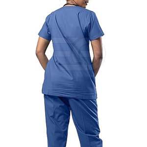 Ensemble d'uniformes médicaux pour professionnels de la santé, logo personnalisé, tricoté, durable, respirant, léger, tenues d'hôpital - Product Image 6