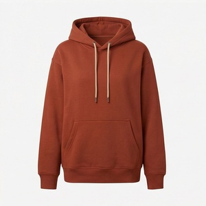 Sweat-shirt à capuche en molleton de coton premium, uni, oversize, hiver, unisexe, personnalisable avec logo, vêtements de mode, OEM - Product Image 1