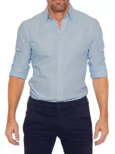 เสื้อเชิ้ตแขนยาวคอวีลำลองผู้ชายรุ่นใหม่ปี 2026 ขายส่ง |   ผ้าฝ้าย 100% ระบายอากาศได้ดี เป็นมิตรกับสิ่งแวดล้อม แห้งเร็ว บริการ OEM - Product Image 3