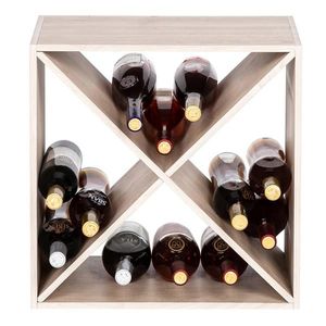 Portabottiglie Classico a 4 Cubi per 12-16 Bottiglie, Ideale per Bar o Cantina - Product Image 4